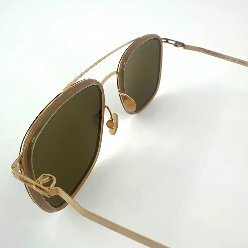 Mykita Men's Gold Brown Jeppe 6U79 Eyewear Sunglasses